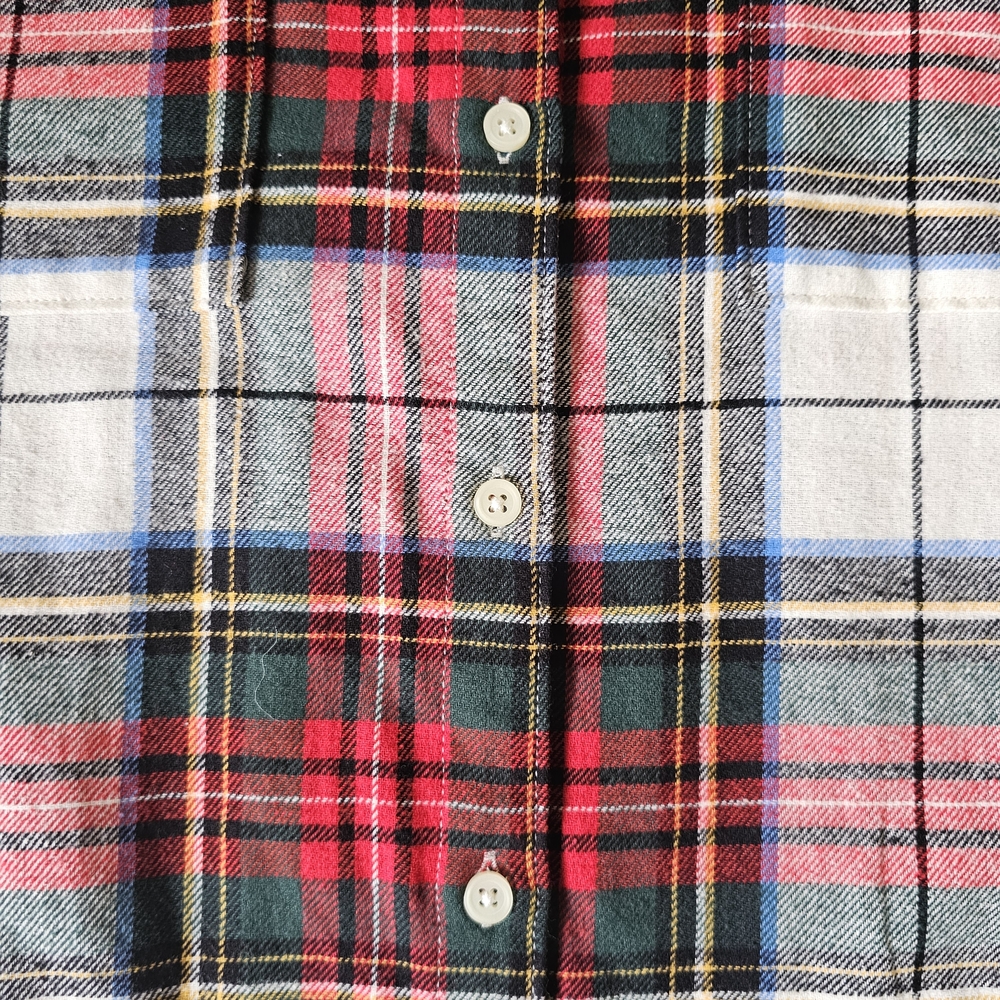 Old Navy The Boyfriend Shirt Size XXL Flannel Button Front Red Plaid NWT - Picture 2 of 10